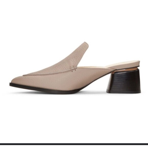 Nicholas Kirkwood Beya Mule Size 37 EU - Neutral Beige Leather Pointed Toe Slide - Picture 12 of 12